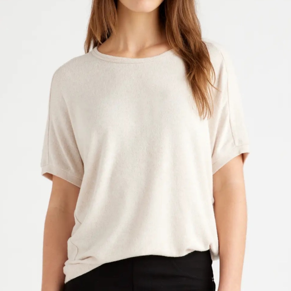 Quince Brushed short sleeve lounge tee
